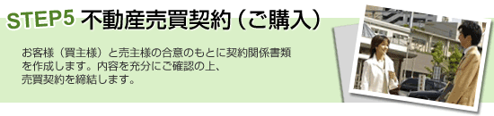 STEP5 不動産売買契約(ご購入)
